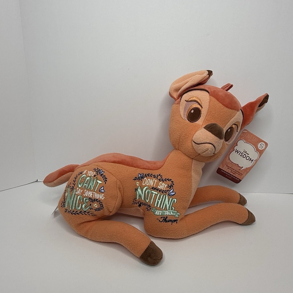 Disney Wisdom Collection Bambi 16" Plush Limited Release Series 8/12 NWT